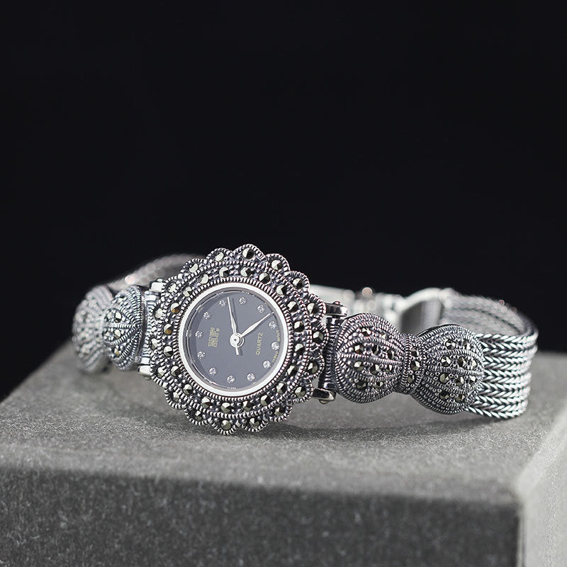 Orologio fiocco argento