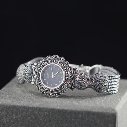 Orologio fiocco argento