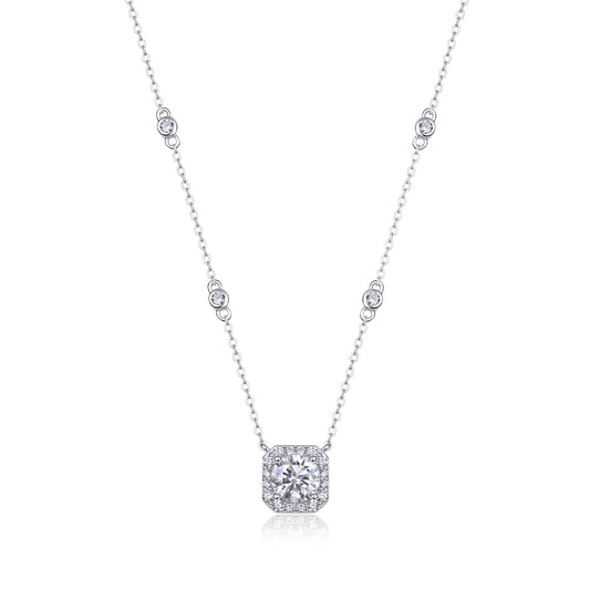 Collana fiore in argento