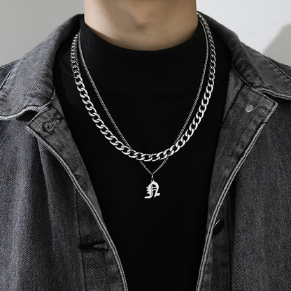 Collana Lettera Titanio