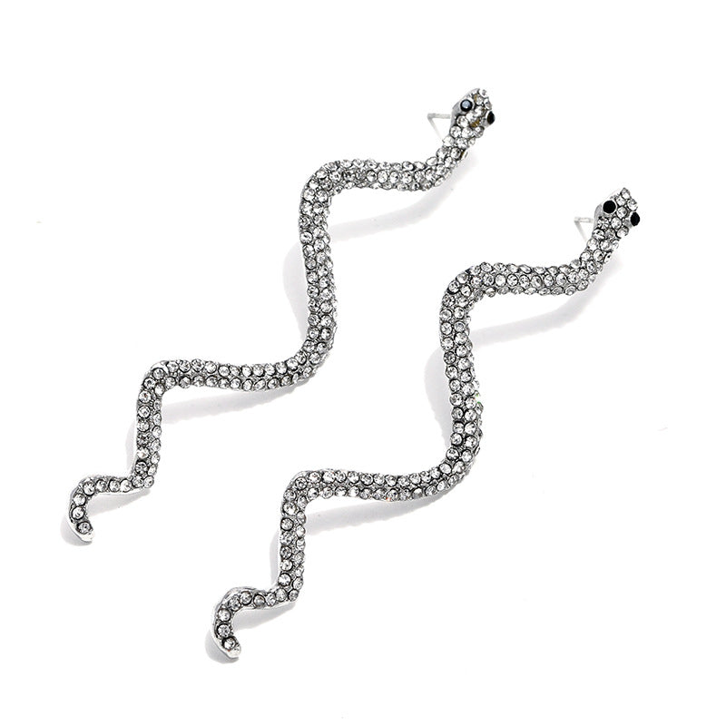 Orecchini serpente in diamanti