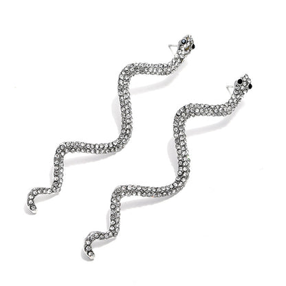 Orecchini serpente in diamanti