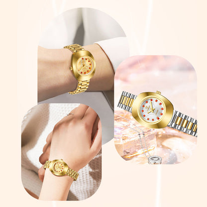 Orologio impermeabile oro