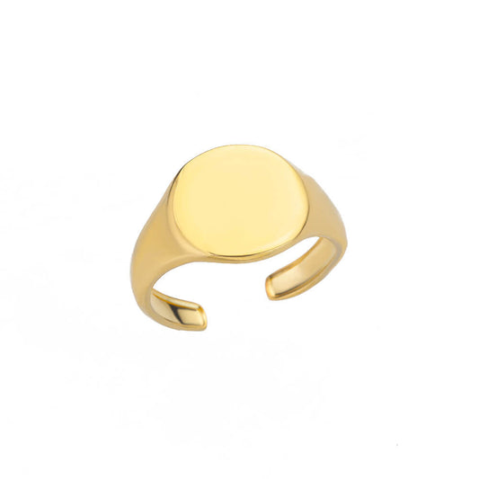 Anello geometrico aperto in acciaio