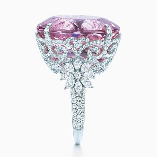 Anello traforato con fiore