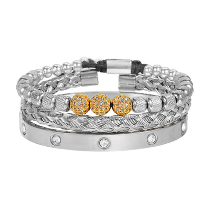 Bracciale scheletro intrecciato