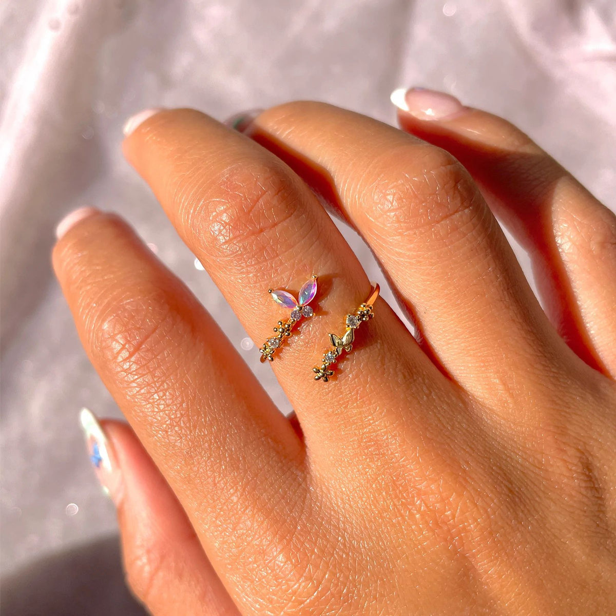 Anello farfalla sfumato