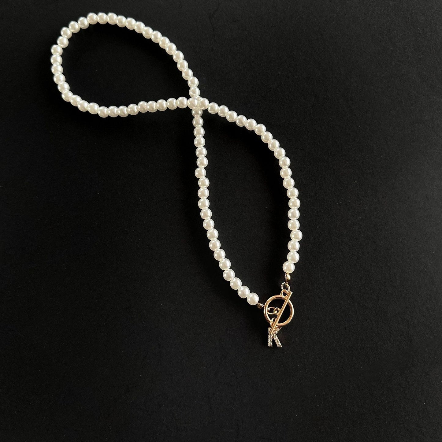 Collana perle con lettere