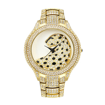 Orologio donna leopardato diamanti