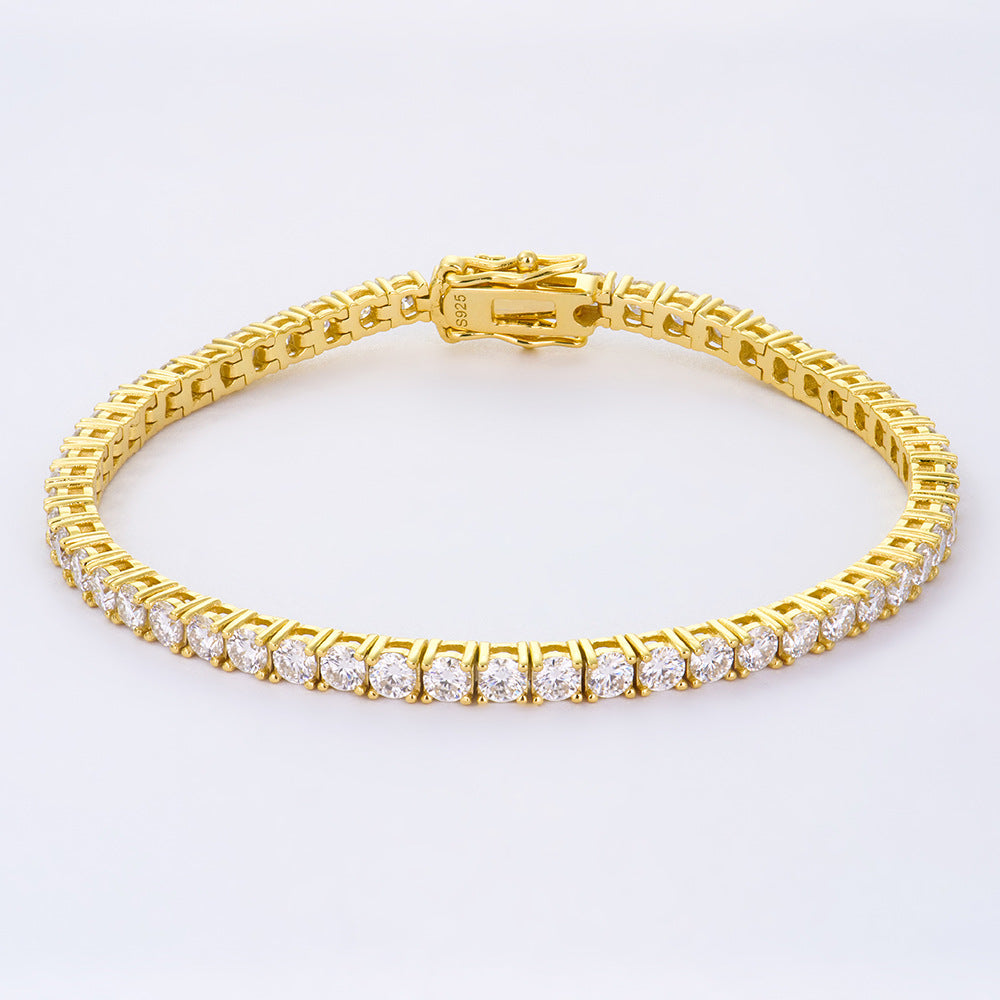 Bracciale moissanite argento da ragazza