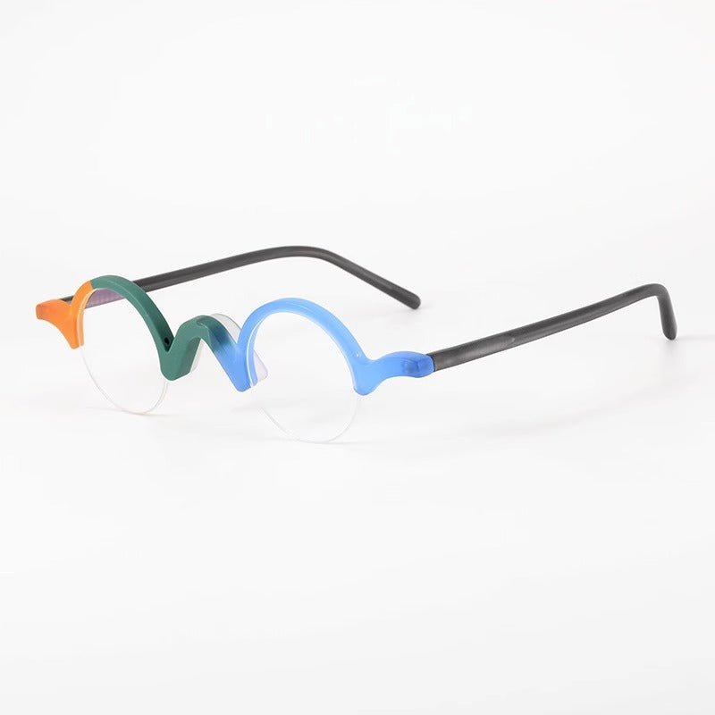 Occhiali rotondi anti luce blu