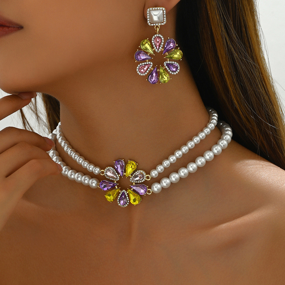 Collana fiore vintage