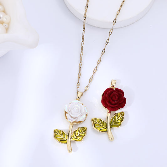 Collana rosa barocca