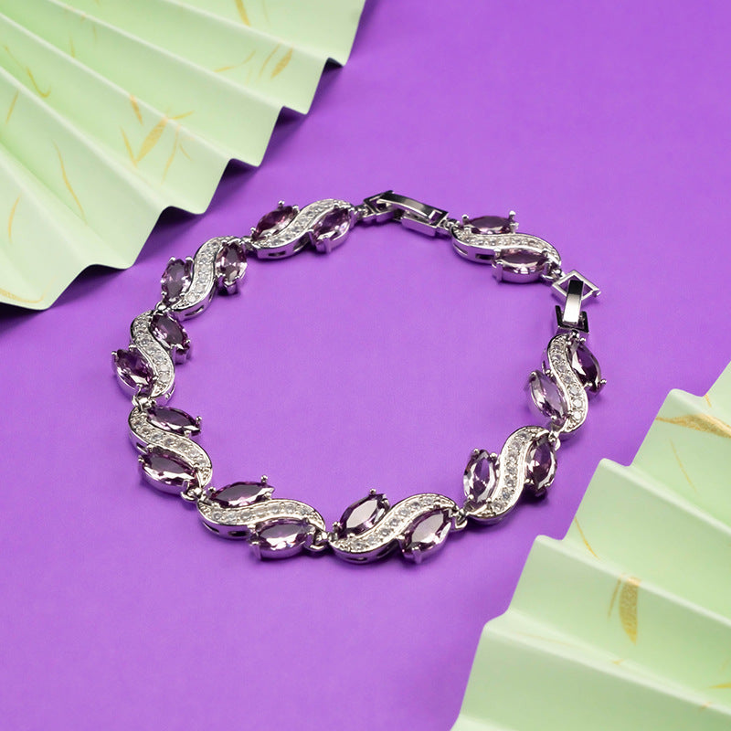 Bracciale zircone semplice
