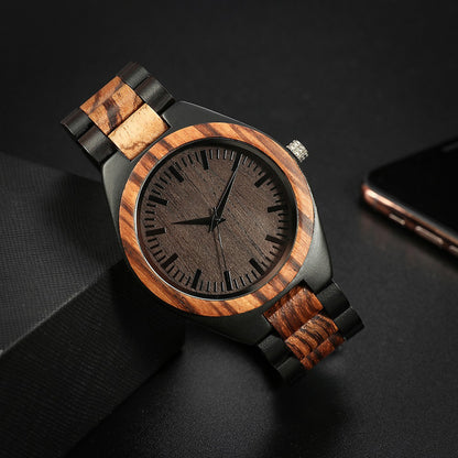 Orologio legno quadrante grande