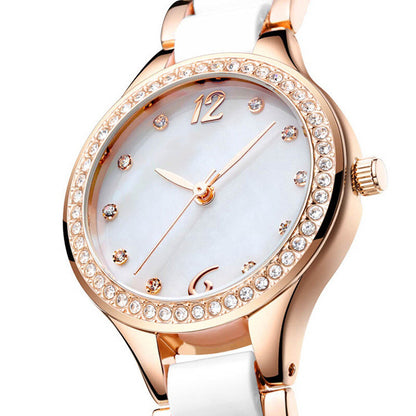 Orologio donna ceramica con diamanti