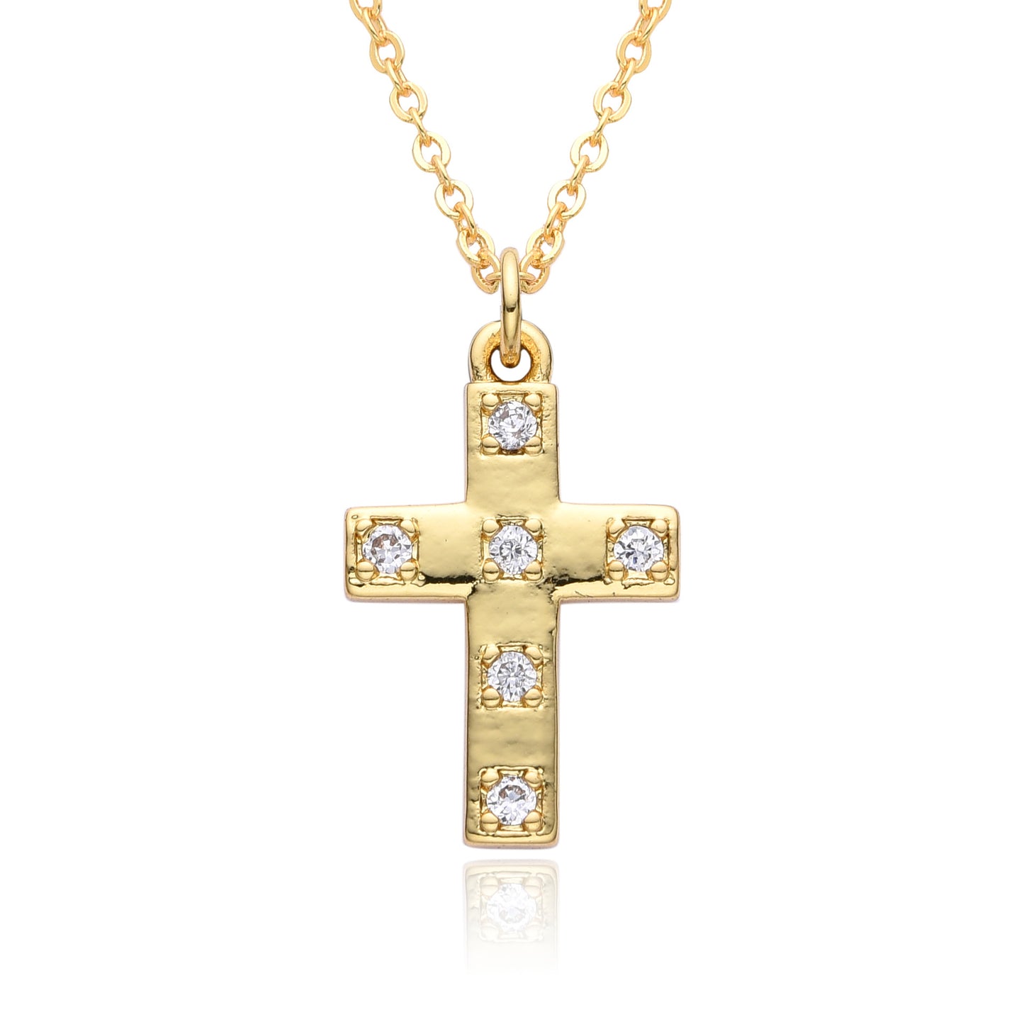 Collana rame zirconi micro da donna