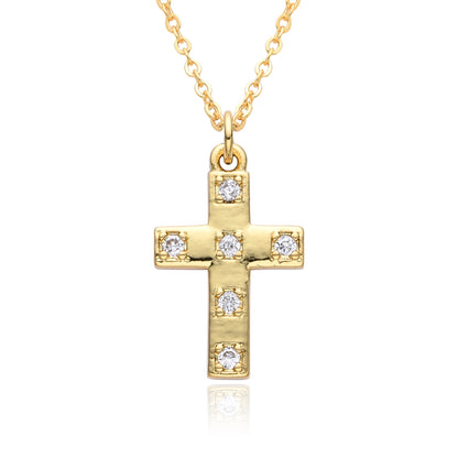 Collana rame zirconi micro da donna