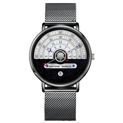 Orologio da uomo con calendario cinturino in lega