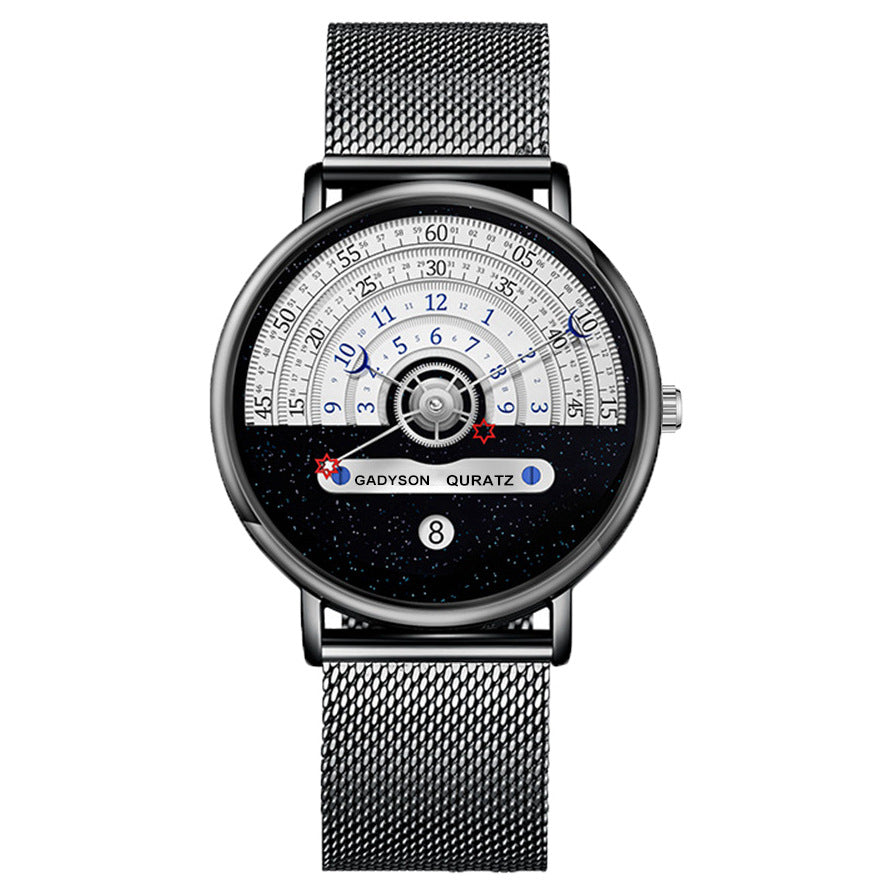 Orologio da uomo con calendario cinturino in lega