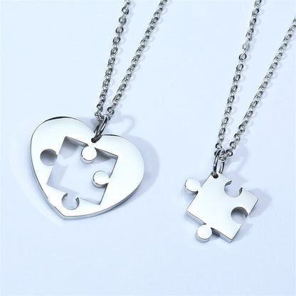Ciondolo coppia puzzle
