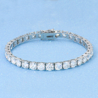 Bracciale moissanite argento da ragazza