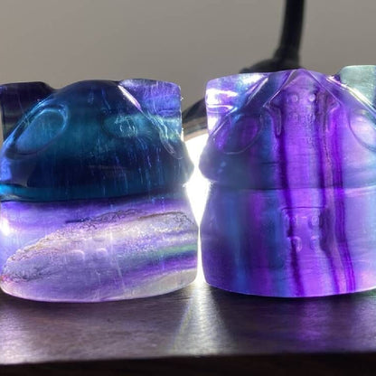 Figurina cristallo fluorite