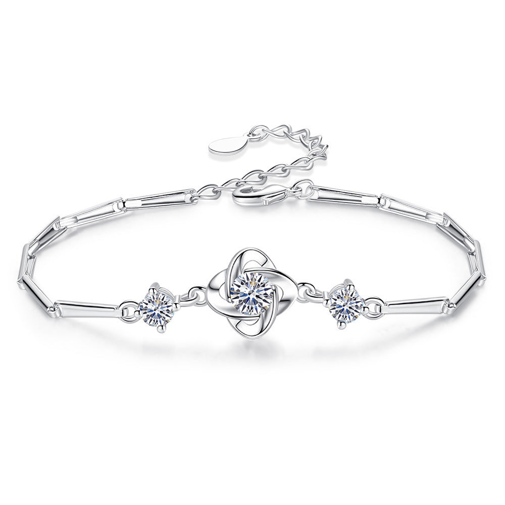 Collana trifoglio cuore