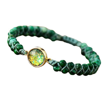 Bracciale intrecciato con perle