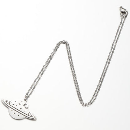 Collana stella e luna traforata
