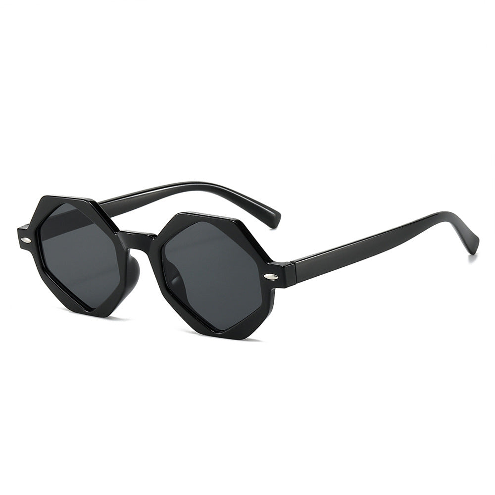 Occhiali da sole poligonali UV