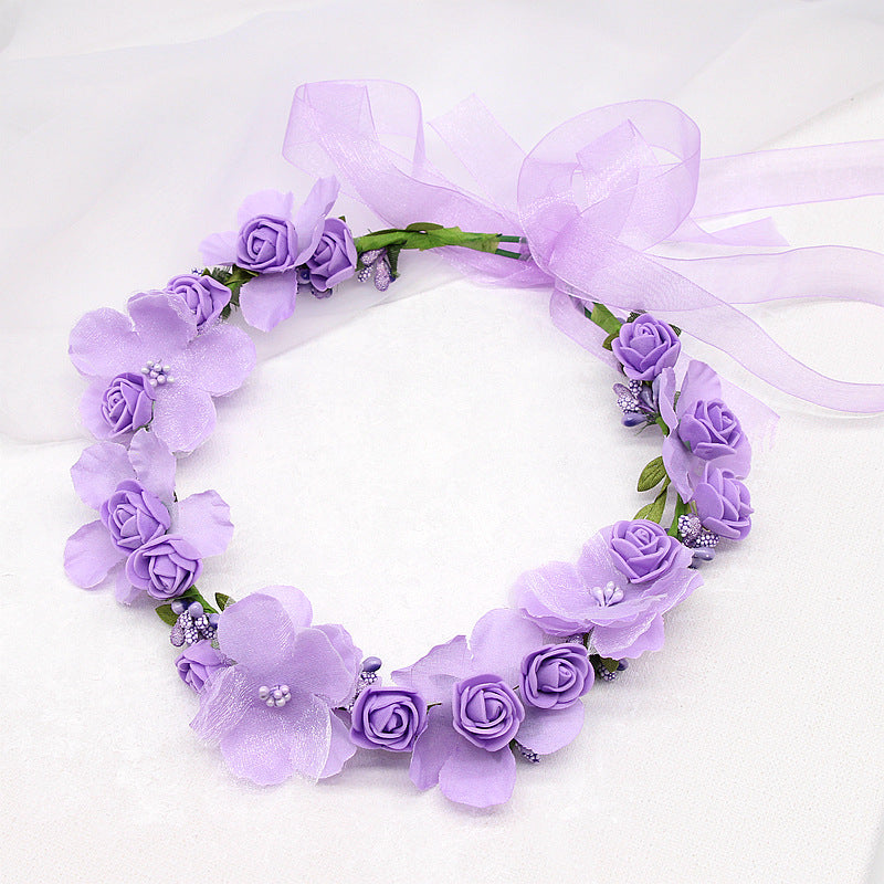 Corona floreale sposa