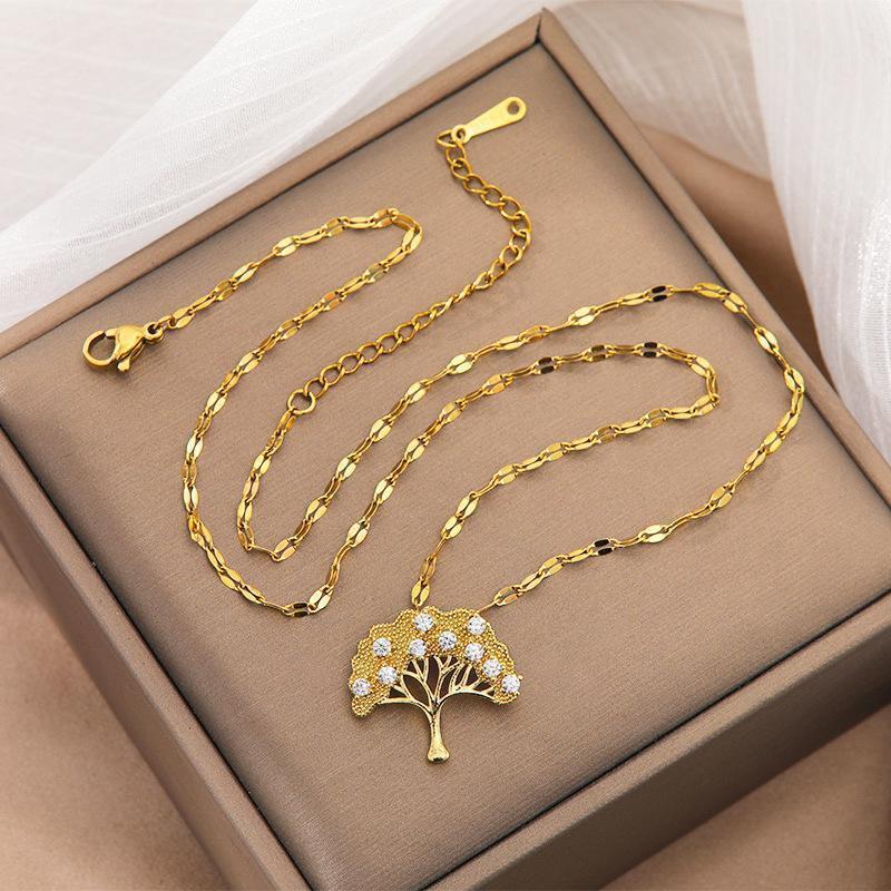 Collana Albero della Fortuna Zircone