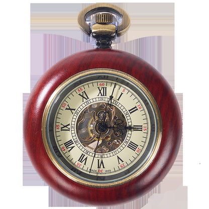Orologio da tasca in mogano automatico