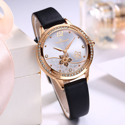 Orologio da donna floreale impermeabile