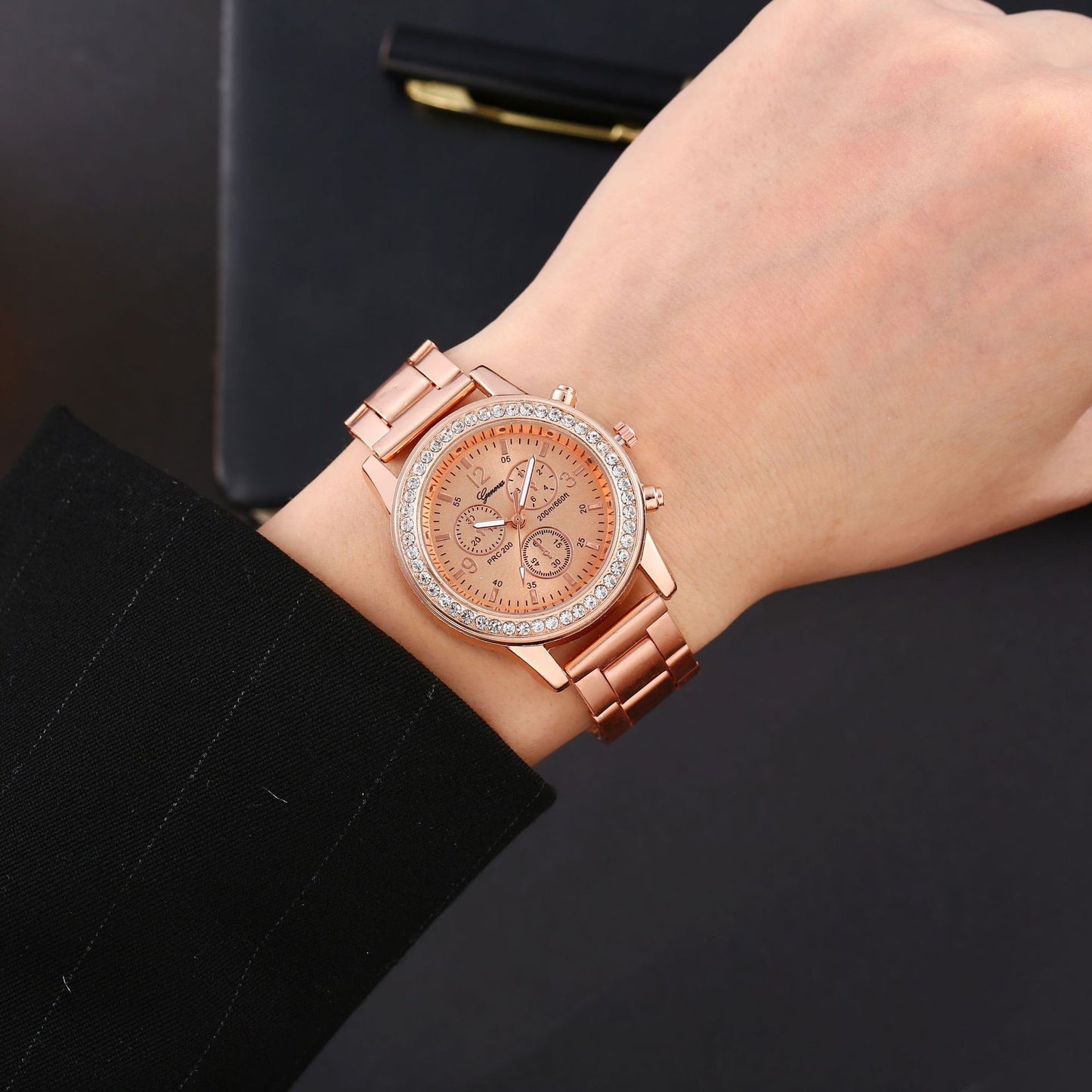 Orologio Acciaio Dorato Quarzo