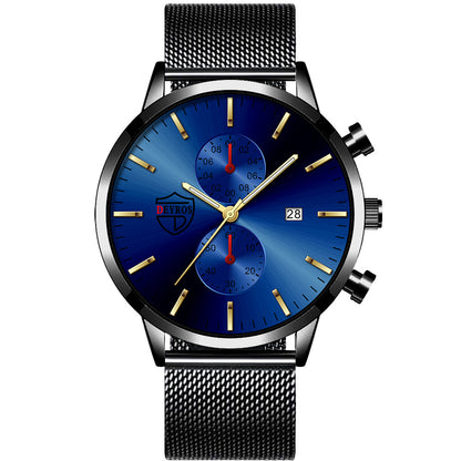 Orologio al quarzo con maglia e calendario