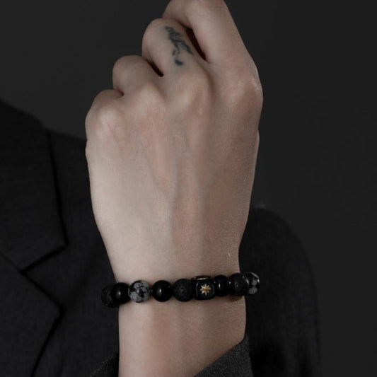 Bracciale stella ossidiana