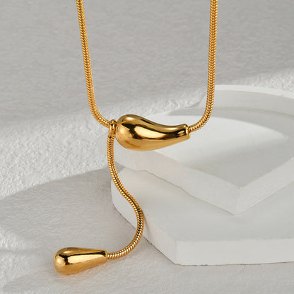 Collana acciaio al titanio