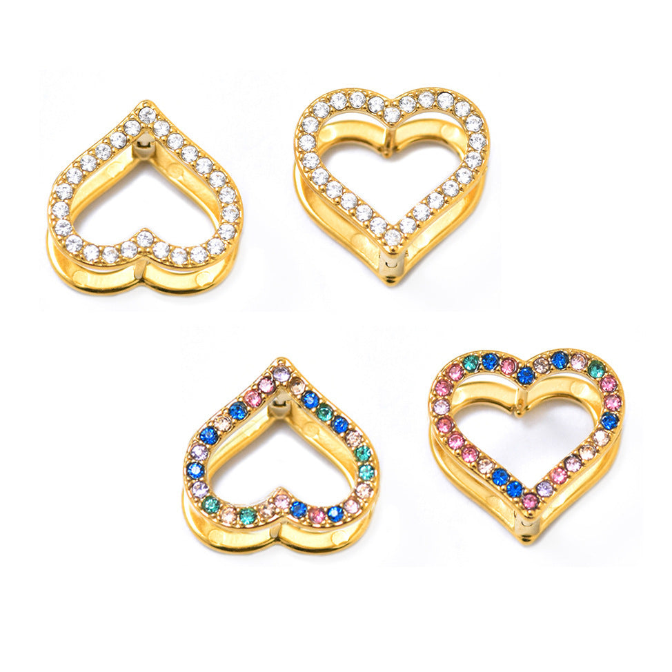 Orecchini in zircone amore