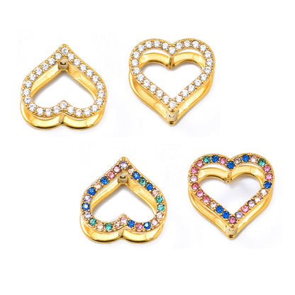 Orecchini in zircone amore