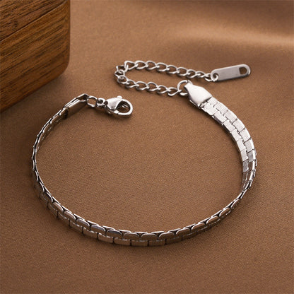 Bracciale cubana titanio