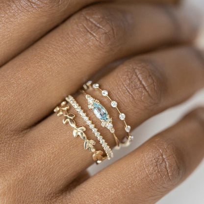 Set fiori strass