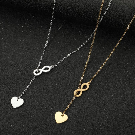Collana con due ciondoli cuore