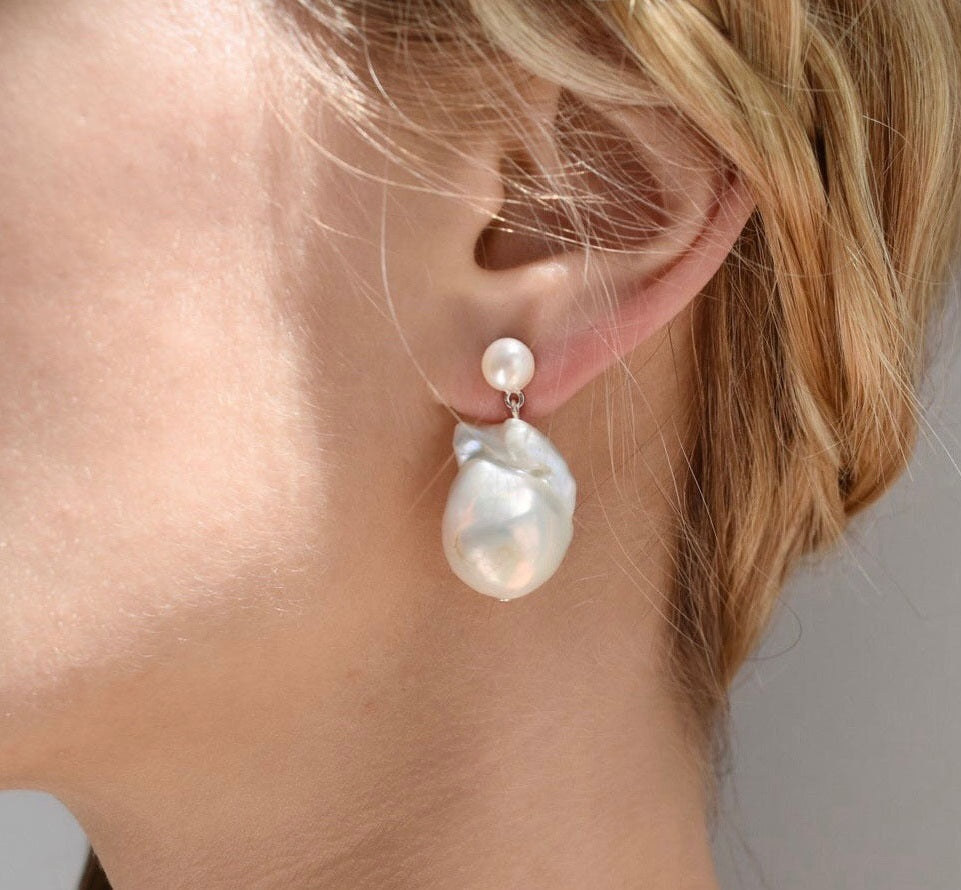 Orecchini perle stile barocco