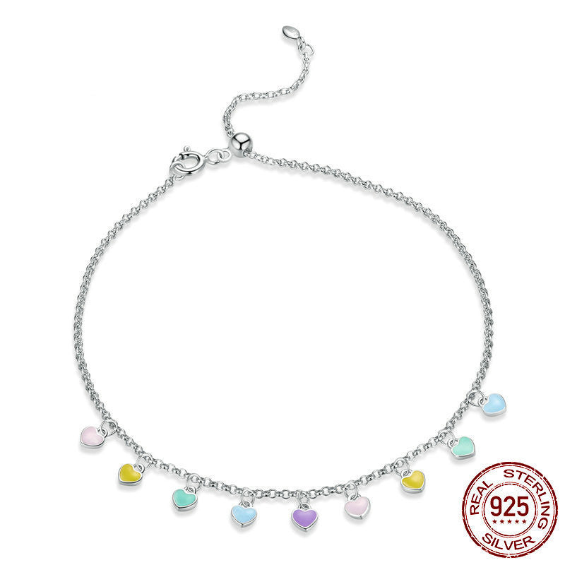 Cavigliera Cuore Arcobaleno