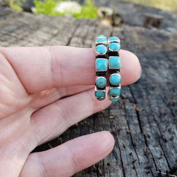 Orecchini boho turchese