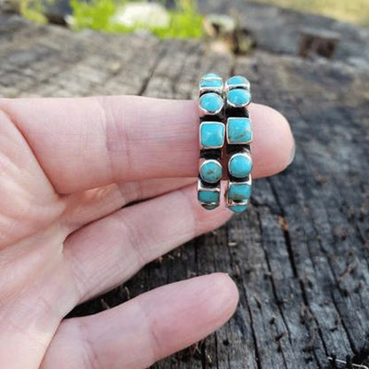 Orecchini boho turchese