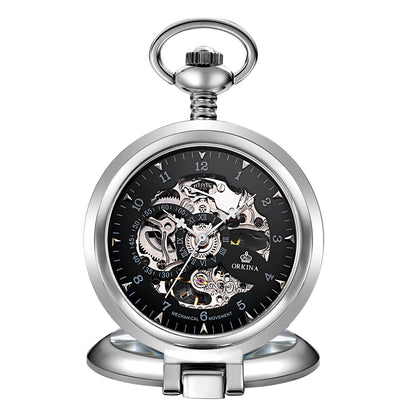 Orologio da tasca meccanico scheletro