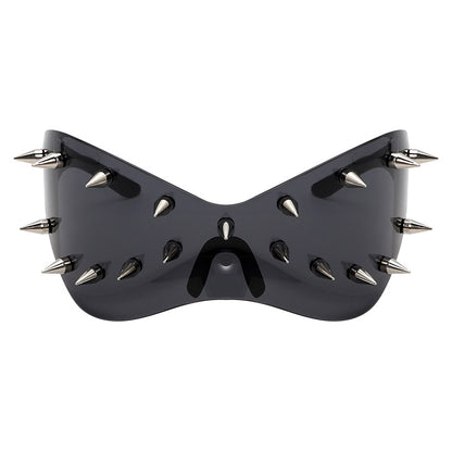 Occhiali oversize rivetti